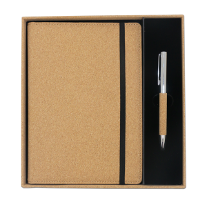coffret notebook écologique en liège avec stylo – Image 7
