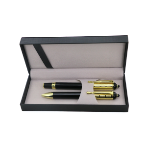 parure de stylos dorés avec boite – Image 6