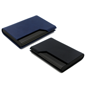 porte-cartes de visite en similicuir et métal – Image 8