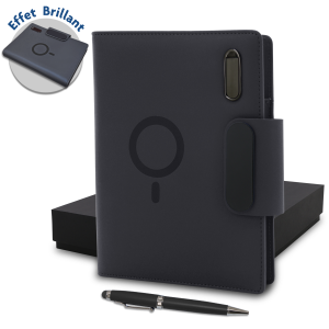 coffret note-book publicitaire avec powerbank et usb – Image 3