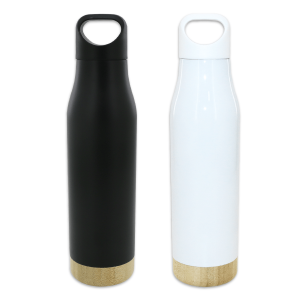 thermos 500ml isotherme en inox et bambou – Image 8