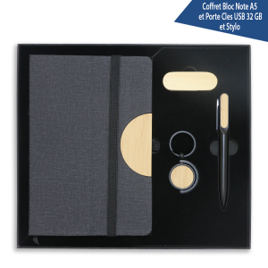 coffret bloc note et porte cles usb 32gb et stylo – Image 5