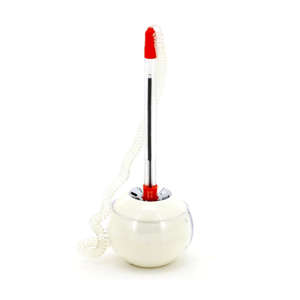 stylo avec socle en blanc et rouge – Image 3
