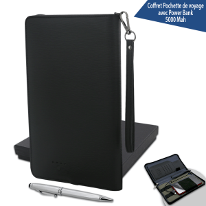 coffret pochette de voyage avec power bank 5000 mah – Image 3