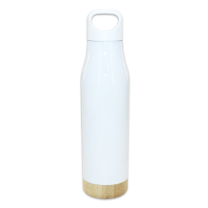 thermos 500ml isotherme en inox et bambou – Image 3