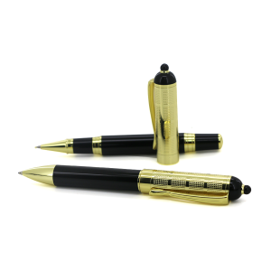 parure de stylos dorés avec boite – Image 8