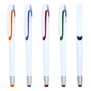 stylet publicitaire à poussoir corps blanc – Image 5