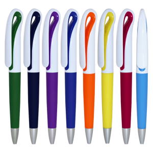 stylo mi soft-touch coloré mi plastique blanc – Image 3