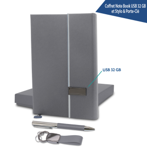 coffret note book usb 32gb et stylo & porte-clé – Image 17