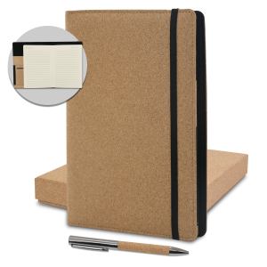 coffret notebook écologique en liège avec stylo – Image 8