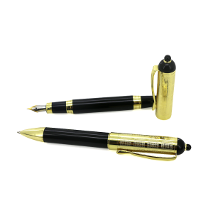 parure de stylos dorés avec boite – Image 8