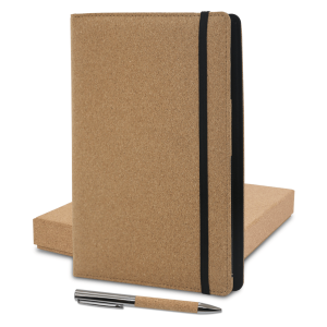 coffret notebook écologique en liège avec stylo – Image 9