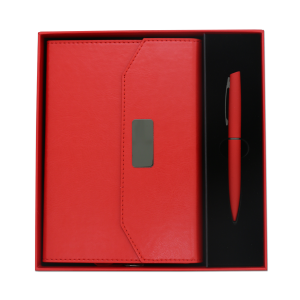 coffret note-book en simili cuir avec stylo – Image 3