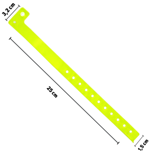 bracelet jetable en vinyle fluorescent – Image 3