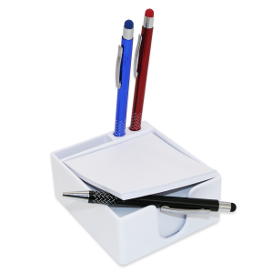 Cube bloc papier blanc en plastique – Image 4