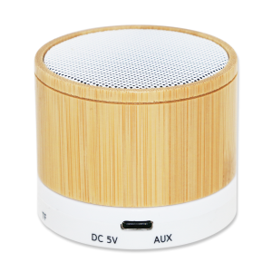haut parleur bamboo rond bluetooth – Image 3