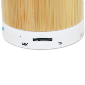 haut parleur bamboo rond bluetooth – Image 4
