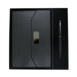 coffret note-book en simili cuir avec stylo – Image 5