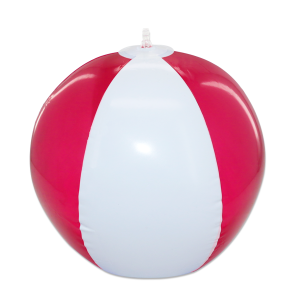 ballon gonflable de plage en pvc bicolore – Image 3