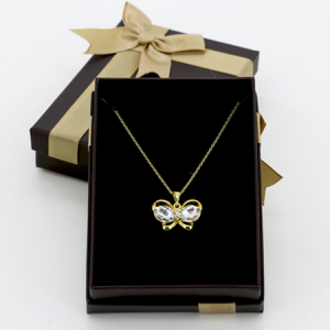 coffret chaîne pendentif papillon – Image 4