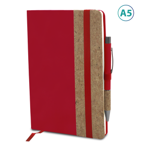 Set Note Book A5 avec stylo en liège et similicuir – Image 3