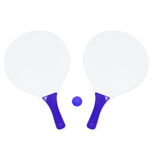 raquettes de plage publicitaires en bois bicolor – Image 4