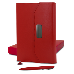coffret note-book en simili cuir avec stylo – Image 7