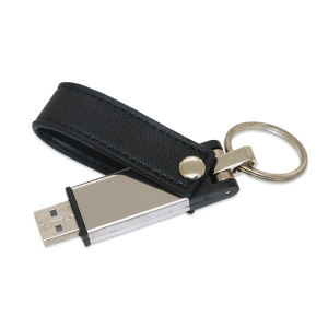 USB 16GB en similicuir noir – Image 3