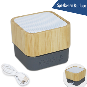 haut-parleur sans fil en bambou – Image 6
