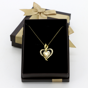 coffret chaîne pendentif cœur swarovski – Image 4