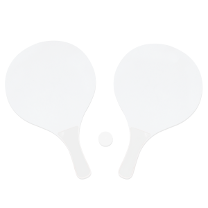 raquettes de plage publicitaires en bois bicolor – Image 6