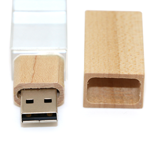 usb 16 gb personnalisable en bois et cristal – Image 4