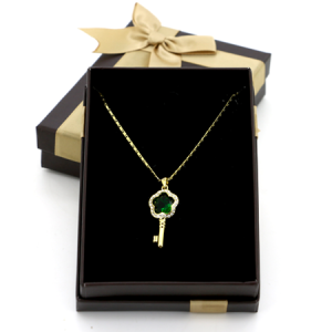 coffret chaîne pendentif clés swarovski – Image 3