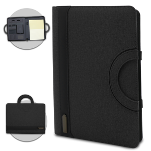 conférencier a4 en simili-cuir avec poignés rabattables – Image 4